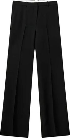 The Garment Broeken, Dames, Zwart, M, Polyester, Crepe Wijde Broek