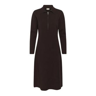 Part Two Knitted Jurken - Dames - Jurken - Bruin - Maat: XL