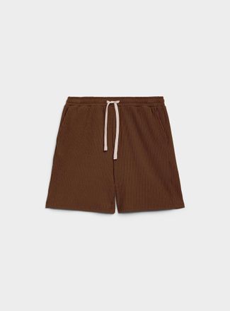 Super Massive Shop Mens Solid rib-knit short