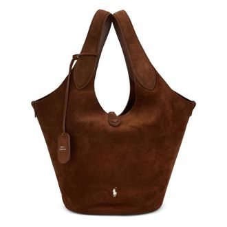 Polo Ralph Lauren Dames, Tassen, Bruin, Maat: ONE Size Su&egrave;de