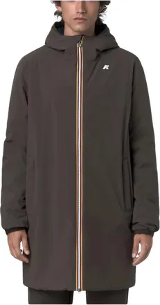 K-Way Heren, Mantels, Zwart, Maat: S Nylon