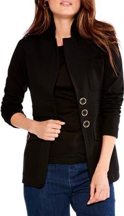 Nic+Zoe Editor Knit Blazer in Black Onyx at Nordstrom Rack, Size Large
