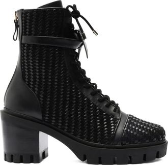 Alexandre Birman Tresse boots - women - Suede/Leather/Rubber - 38.5 - Black