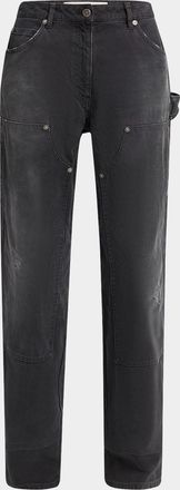 Golden Goose Journey Distressed Jeans with Patches