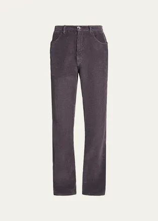Marni Mens Corduroy Flared Five-Pocket Pants