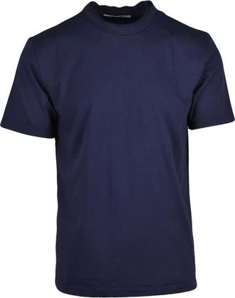 Mauro Grifoni Tops, Heren, Blauw, M, Katoen, T-shirt