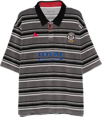 Martine Rose Striped Logo Polo Shirt