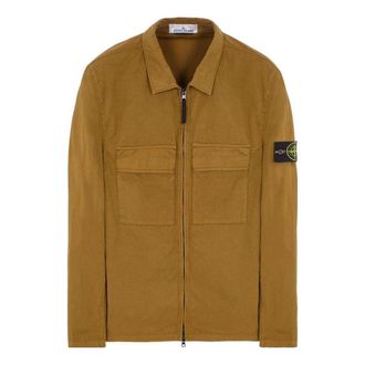Stone Island Stretch Overshirt Dark Beige 781510210-V0098