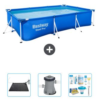 Bestway Piscina Bestway Steel Pro Rectangular - 300x201x66 Cm - 6-piezas S22719