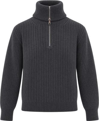 Max Mara WKD Laser Trui - Dames - Coltruien - Grijs - XS - Wol - Truien & Vesten