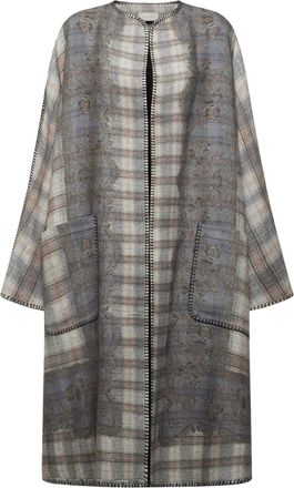 Pierre-Louis Mascia Cappotto a quadri - Grigio