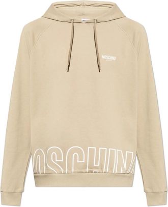 Moschino Hoodie - Heren - Hoodies - Beige - XL - Katoen - Hoodies & sweatvesten