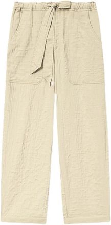 Isabel Marant Bilna Broeken - Dames - Straight fit broeken - Beige - L - Katoen - Broeken