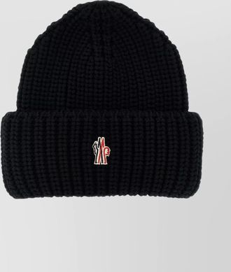 Moncler ribbed wool beanie