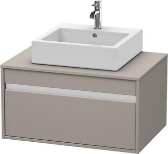 Duravit Duravit Ketho M&oacute;dulo Mural 6694, 1 Extra&iacute;ble, 800mm, Para 1 Lavabo De Montaje Superior, C&eacute;ntrico, Color (frente/cuerpo): Terra Mate - Kt669401414