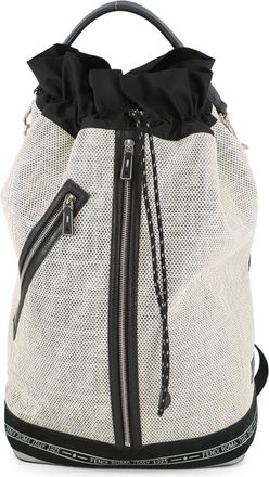 Fendi Black Ivory Nylon Mesh Backpack (Pre-Owned)