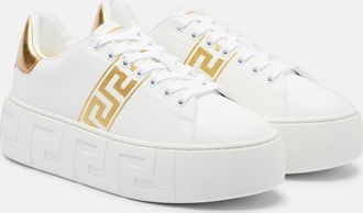 Versace Greca embroidered sneakers