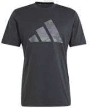 adidas Train Essentials Seasonal Brand Love Camo T-Shirt Asia Sizing Black IM7451