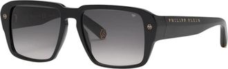 Philipp Plein Authentieke Bril met Topkwaliteit - Heren - Zonnebrillen - Zwart - 55 MM - Accessoires