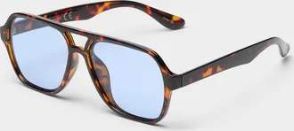 Simons Womens Juno rectangular aviator sunglasses