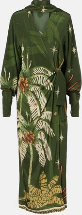 Johanna Ortiz Printed silk midi dress