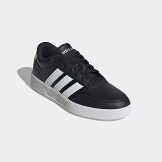 adidas Sneaker ADIDAS SPORTSWEAR BREAKNET 3.0, Damen, Gr. 38,5, schwarz-weiss (core schwarz, cloud wei&szlig;, silber metallic), Synthetik, Schuhe Sneaker