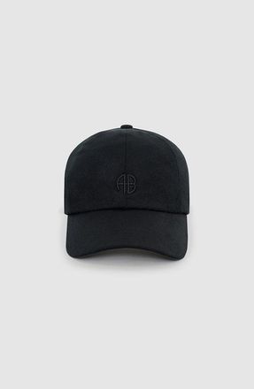 Anine Bing Jeremy Baseball Cap in Black Wool at Nordstrom