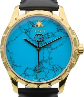 Gucci Pre-owned Watches, male, Blue, Size: ONE SIZE Pre-owned Vintage Wristwatch