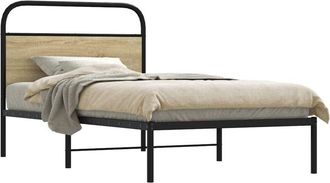 vidaXL Giroletto senza Materasso Rovere Sonoma 90x190 cm in Truciolato - Vidaxl