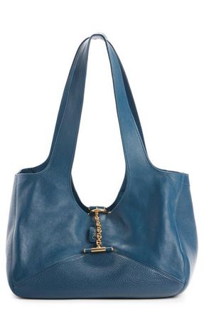 Chlo&eacute; Medium Balloon Leather Tote in Tapestry Blue at Nordstrom