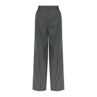 Blumarine Tailored Broeken - Dames - Broeken - Grijs - Maat: 2XS Wol