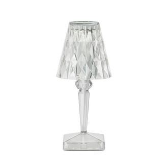 Kartell Battery Akku-Tischleuchte H 30 cm, glasklar