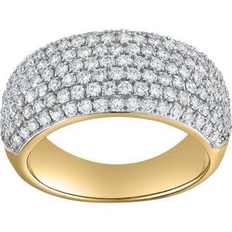 LuvMyJewelry Grandeur 1.35 Ct 14K Gold Diamond Ring in 14K Yellow Gold at Nordstrom, Size 8