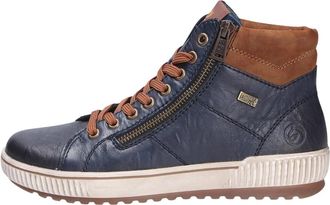 Remonte Flotter Schn&uuml;rboot - Dames - Sneakers - Blauw - 40 EU - Leer - Schoenen