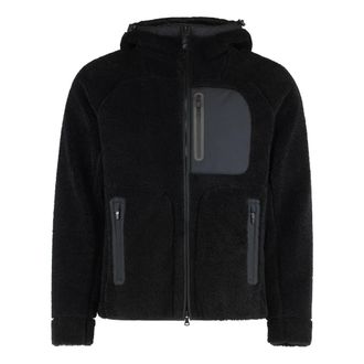 Paul & Shark Faux Fur Hooded Fleece Jacket - male - Paul & Shark - Winter Jackets - Black - XL - Jackets