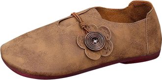 Generic o Shoes Womens Casual Foreign Trade Plus Size Flat Casual Shoes Womens European and American Spring and Autumn New Flat Round Head Shallow Mouth Women