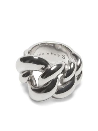 Acne Studios chain-link ring - women - Metal - M - Silver