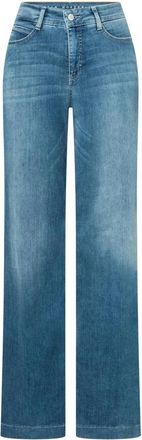 M.A.C Wijde Pijp Zomer Blauwe Jeans - Dames - Regular Fit Jeans - Blauw - M - Jeans