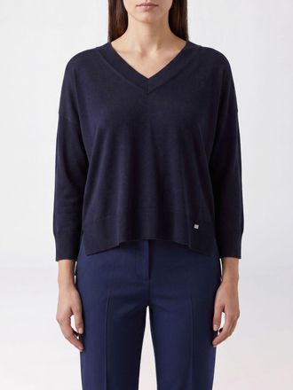 Herno Maglia in lyocell con scollo a V e stampa Teddy Bear
