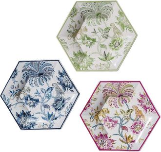 Port 68 Set Of 3 Braganza Hex Plates