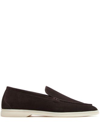 Scarosso Ludovica suede loafers - Brown