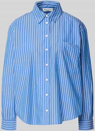 Marc O'Polo Denim Marc OPolo Denim Comfort Fit Langarmbluse aus reiner Baumwolle in Hellblau, Gr&ouml;&szlig;e XL