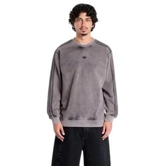 adidas Long Sleeve Training Tops, male, Gray, Size: M Premium Essentials Retro Crew