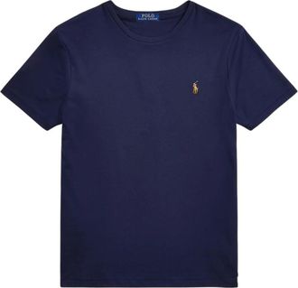 Polo Ralph Lauren Custom Slim Fit Soft Cotton T-Shirt - Heren - T-shirts - Blauw - XL - Katoen - Tops