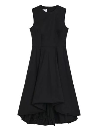 Moschino asymmetric midi dress - Black