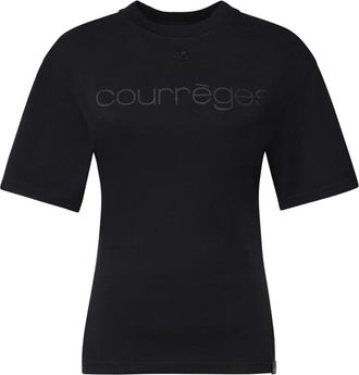 Courr&egrave;ges T-Shirts - Dames - T-shirts - Zwart - S - Tops