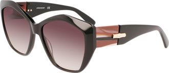 Longchamp Brown Gradient Butterfly Ladies Sunglasses LO712S 001 57