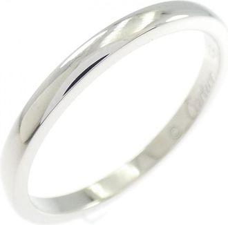 Cartier Platinum Platinum 950 Band Ring (Pre-Owned)