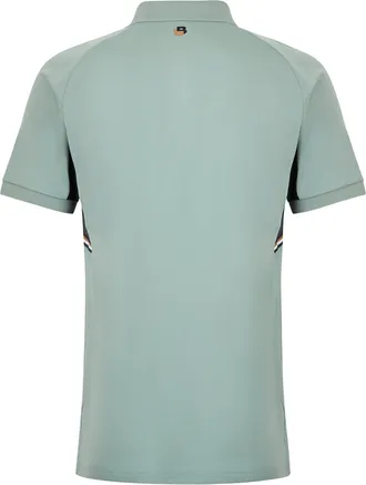 HUGO BOSS Mens Polo Shirt Slim Fit Grey Polyester T-shirts And Polos