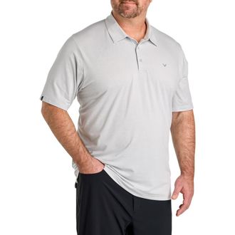 Callaway Big & Tall Heathered Jacquard Polo Shirt in Highrise Heather at Nordstrom, Size Xx-Large